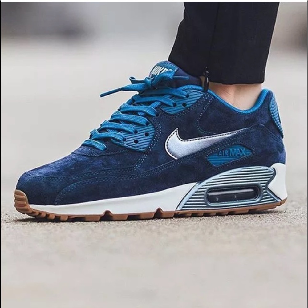 Nike dark blue Air max sneakers 818598-400 Clear - Picture 1 of 4
